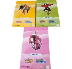 Nintendo 3DS Pokemon Moon And Sun Promo Posters